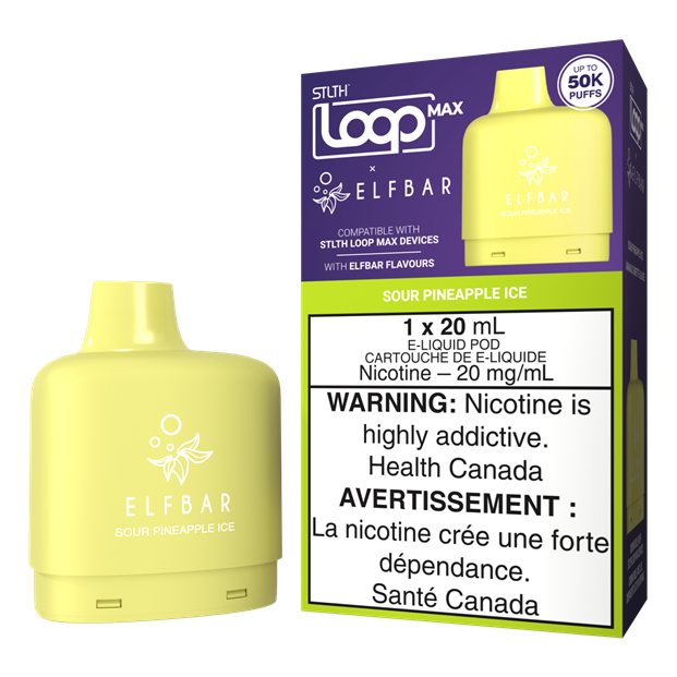 Stlth loop max 50k / Elfbar sour pineapple ice Stlth loop max 50k / Elfbar sour pineapple ice