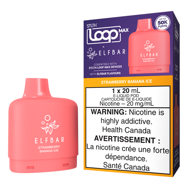 Stlth loop max 50k / Elfbar strawberry banana ice Stlth loop max 50k / Elfbar strawberry banana ice