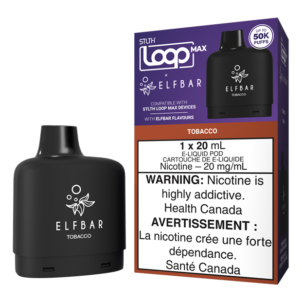 Stlth loop max 50k / Elfbar tobacco Stlth loop max 50k / Elfbar tobacco