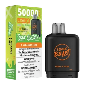 Flavour Beast Level x G2 Ultra Sour Gushin Orange Lime