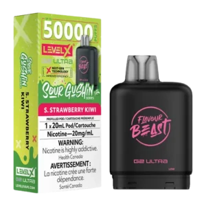 Flavour Beast Level x G2 Ultra Sour Gushin Strawberry Kiwi