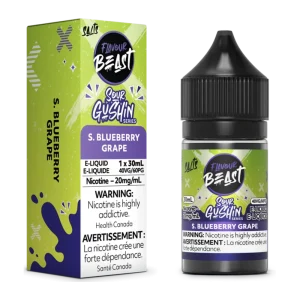 Flavour Beast Salt 30ml Sour Gushin Blueberry Grape