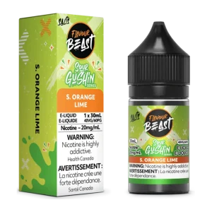 Flavour Beast Salt 30ml Sour Gushin Orange Lime