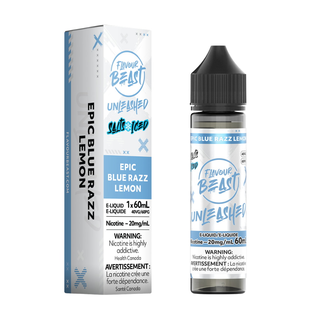 Flavour Beast Unleashed Epic Blue Razz Lemon Salt 60ml Flavour Beast Unleashed Epic Blue Razz Lemon Salt 60ml