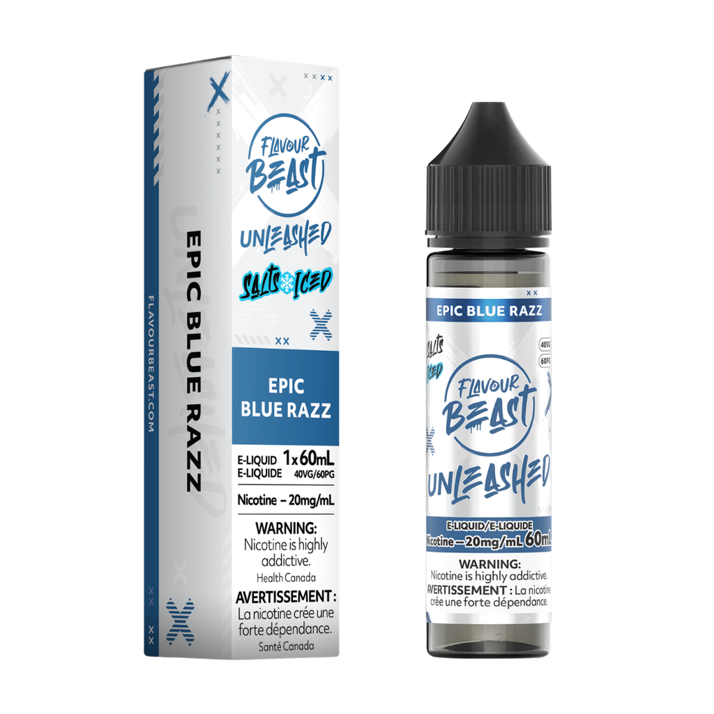 Flavour Beast Unleashed Epic Blue Razz Salt 60ml Flavour Beast Unleashed Epic Blue Razz Salt 60ml
