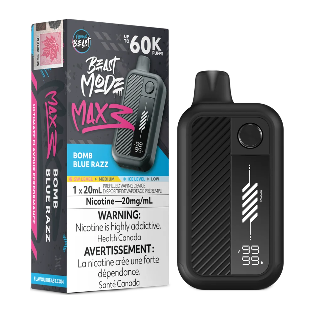 Flavour Beast Mode Max 3 Bomb Blue Razz Flavour Beast Mode Max 3 Bomb Blue Razz