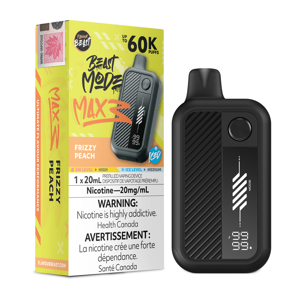 Flavour Beast Mode Max 3 Frizzy Peach Ice Flavour Beast Mode Max 3 Frizzy Peach Ice