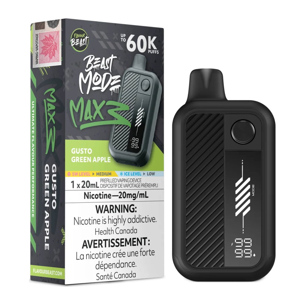 Flavour Beast Mode Max 3 Gusto Green Apple Flavour Beast Mode Max 3 Gusto Green Apple