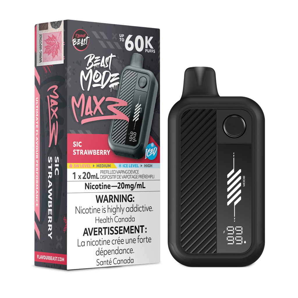 Flavour Beast Mode Max 3 Sic Strawberry Ice Flavour Beast Mode Max 3 Sic Strawberry Ice