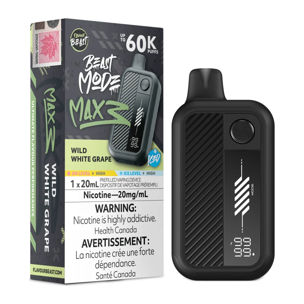 Flavour Beast Mode Max 3 Wild White Grape Ice Flavour Beast Mode Max 3 Wild White Grape Ice