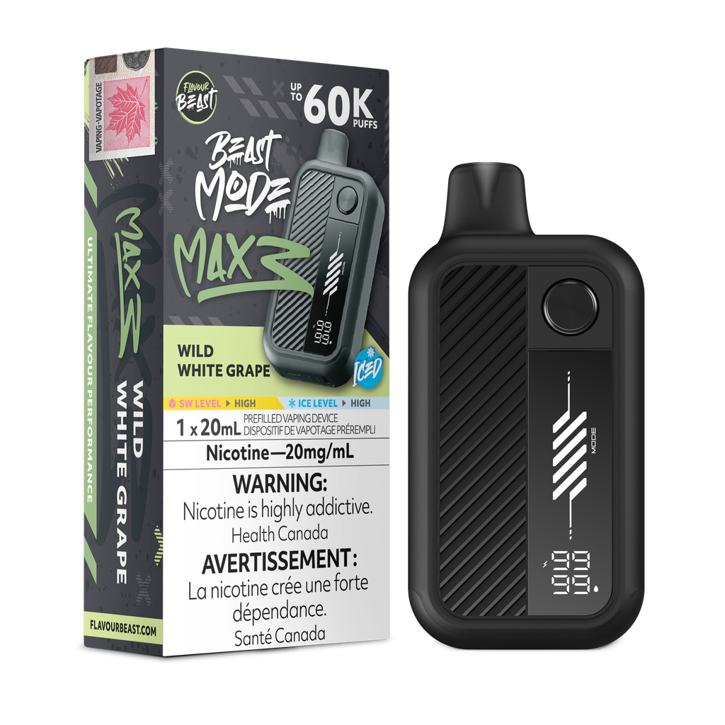 Flavour Beast Mode Max 3 Wild White Grape Ice Flavour Beast Mode Max 3 Wild White Grape Ice