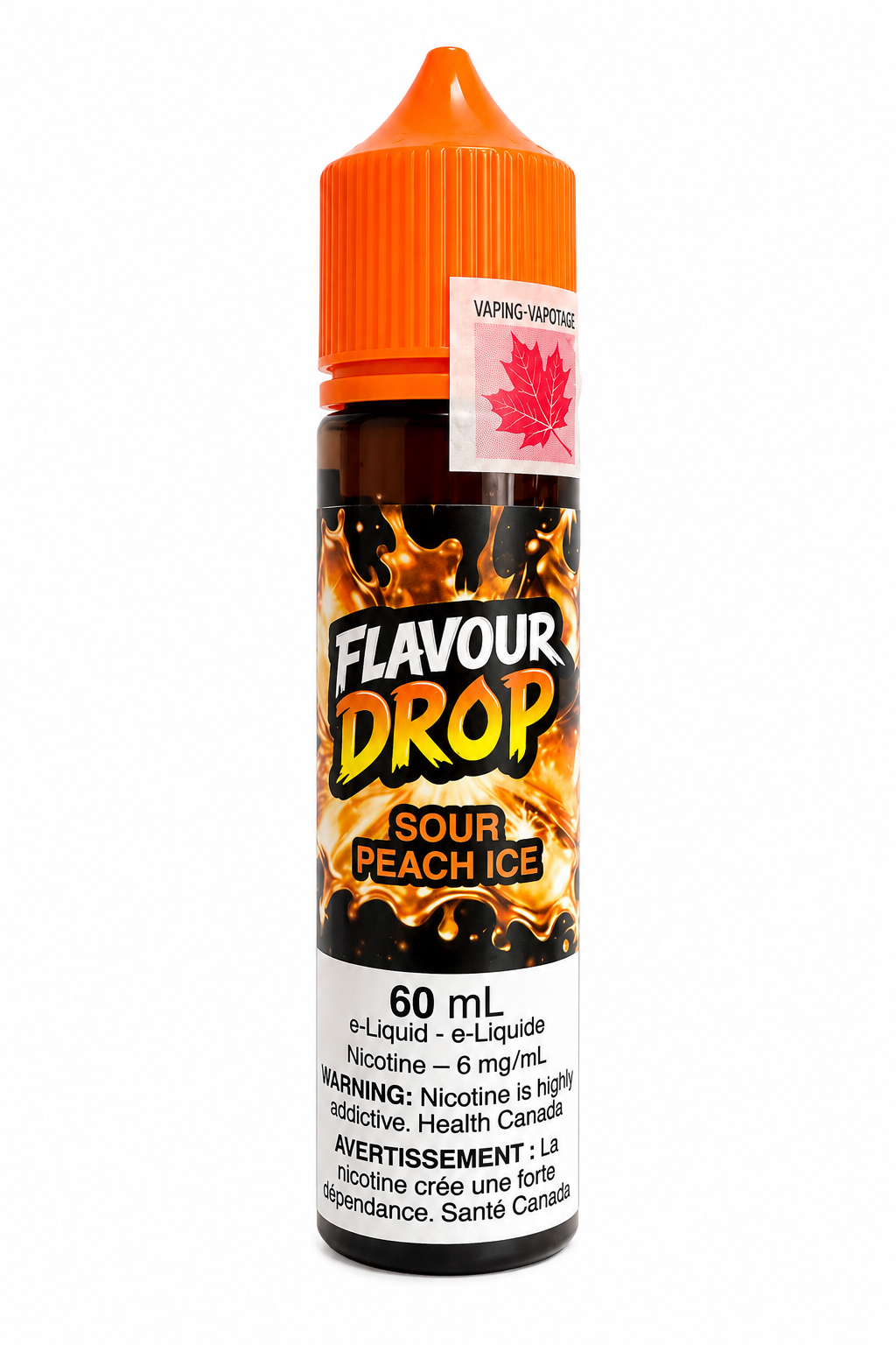 Flavour Drop Sour Peach Ice 60ml Flavour Drop Sour Peach Ice 60ml