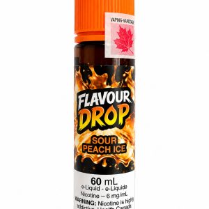 Flavour Drop Sour Peach Ice Salt 60ml Flavour Drop Sour Peach Ice Salt 60ml