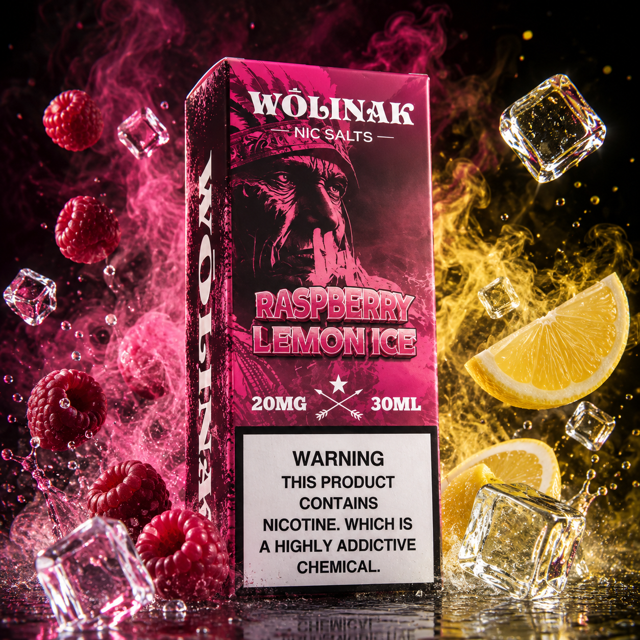 Juice Wôlinak Salt 30ml Raspberry Lemon Ice Juice Wôlinak Salt 30ml Raspberry Lemon Ice