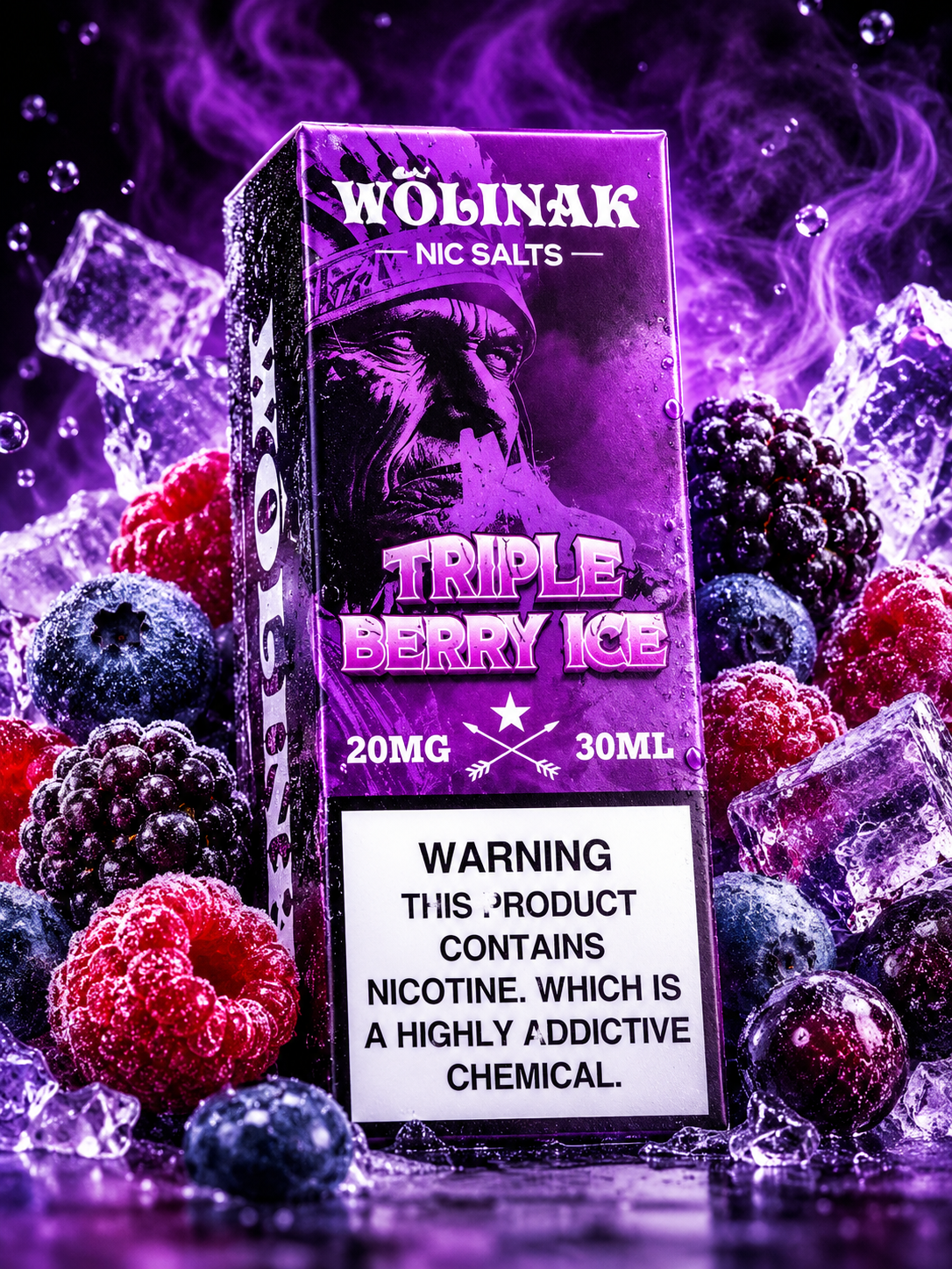 Juice Wôlinak salt 30ml triple berry ice Juice Wôlinak salt 30ml triple berry ice