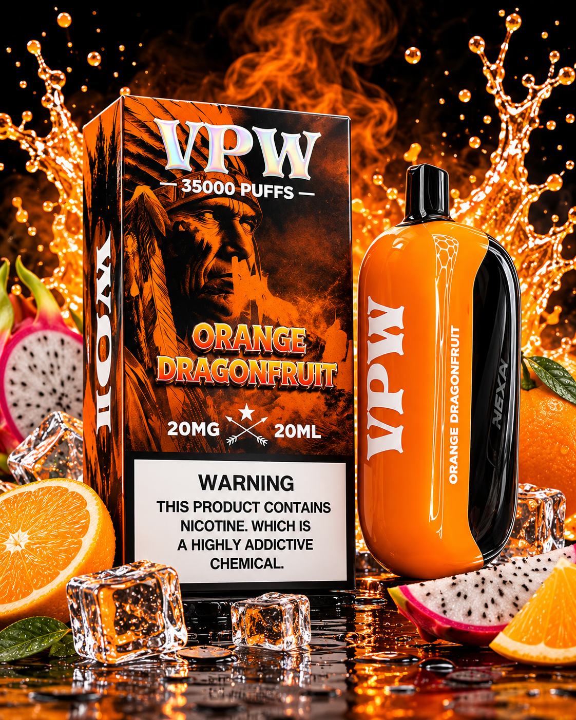 Vape wolinak Orange dragonfruit Vape wolinak Orange dragonfruit