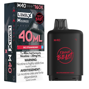 Flavour Beast Level X M40 Series Sic Strawberry Flavour Beast Level X M40 Series Sic Strawberry