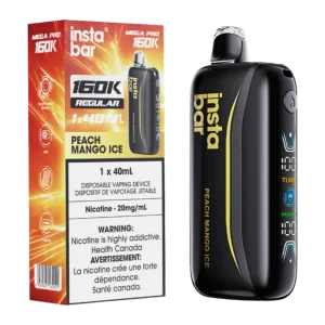 Insta Bar Mega Pro 160k Peach Mango Ice