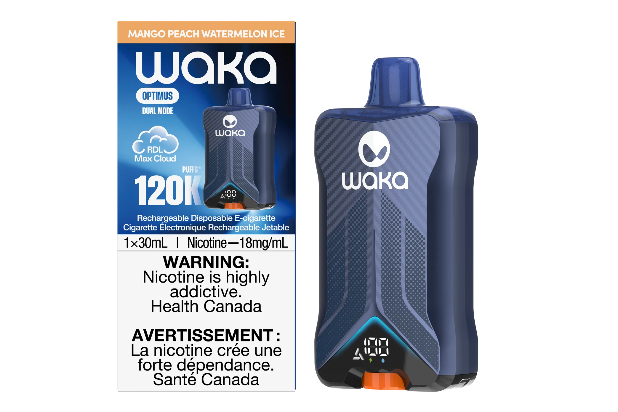 Waka Optimus 120k Mango Peach Watermelon Ice Waka Optimus 120k Mango Peach Watermelon Ice