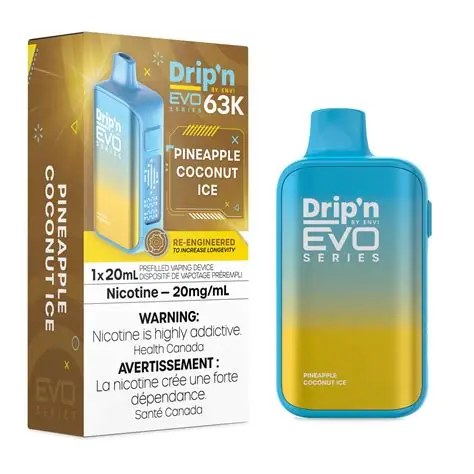 Drip'n Evo 63k Pineapple Coconut Ice Drip'n Evo 63k Pineapple Coconut Ice