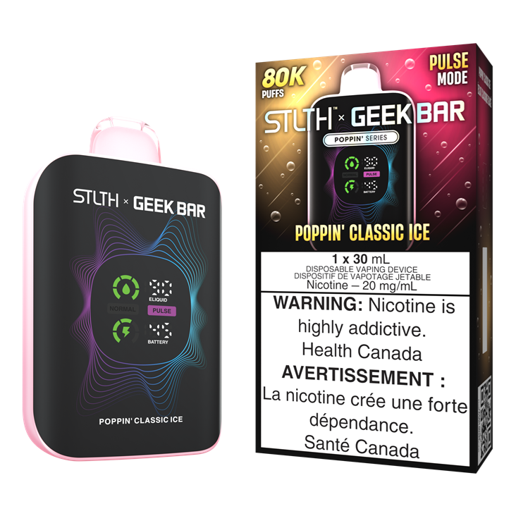 Stlth x Geekbar Poppin' Classic Ice Stlth x Geekbar Poppin' Classic Ice