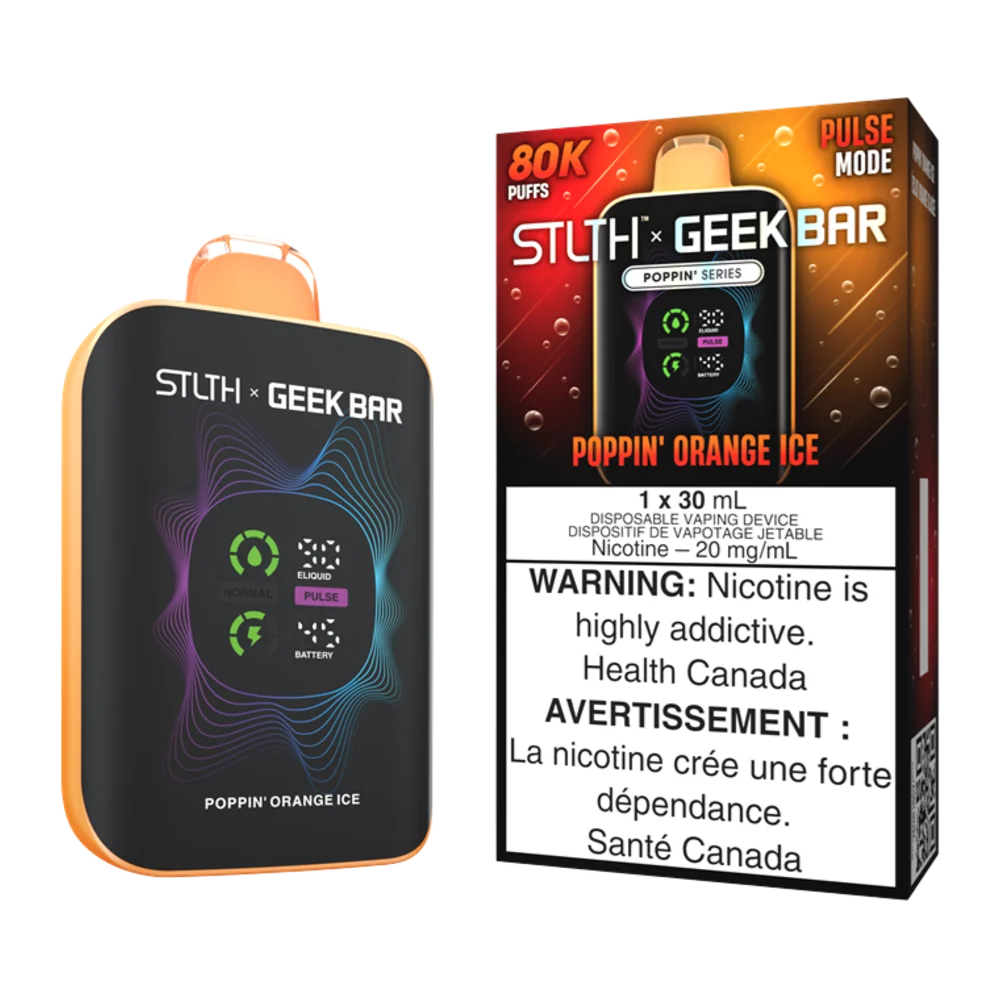 Stlth x Geekbar Poppin' Orange Ice Stlth x Geekbar Poppin' Orange Ice