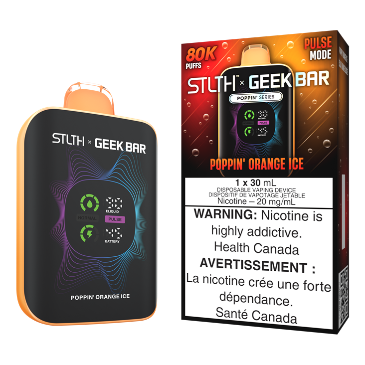 Stlth x Geekbar Poppin' Orange Ice Stlth x Geekbar Poppin' Orange Ice