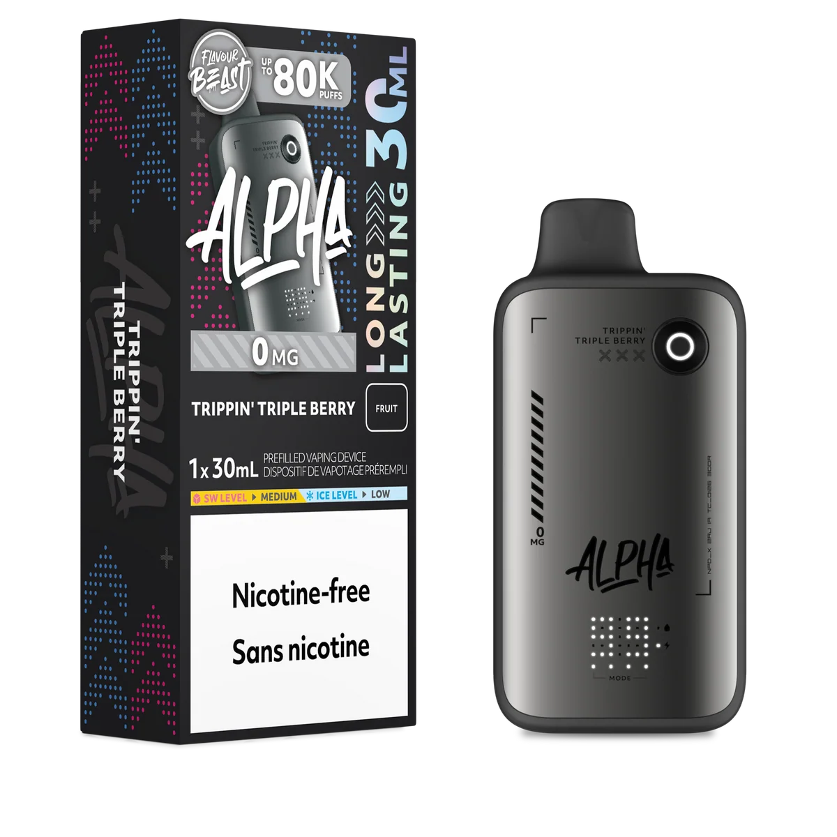 Flavour Beast Alpha 80k Trippin' Triple Berry Flavour Beast Alpha 80k Trippin' Triple Berry