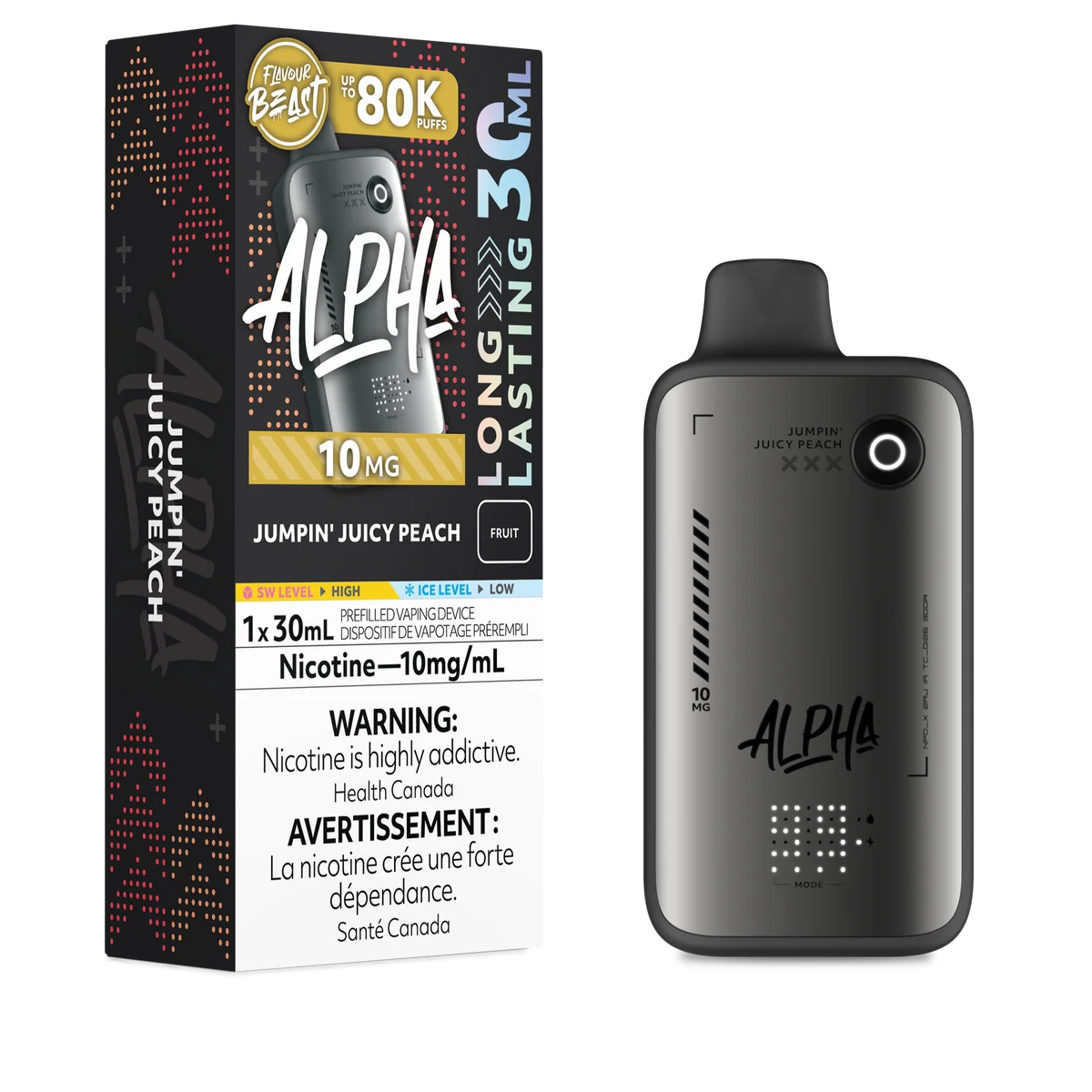 Flavour Beast Alpha 80k Jumpin' Juicy Peach Flavour Beast Alpha 80k Jumpin' Juicy Peach