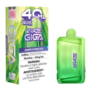 Kraze Giga Grape Citrus Ice