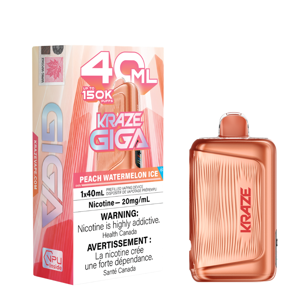 Kraze Giga Peach Watermelon Ice Kraze Giga Peach Watermelon Ice