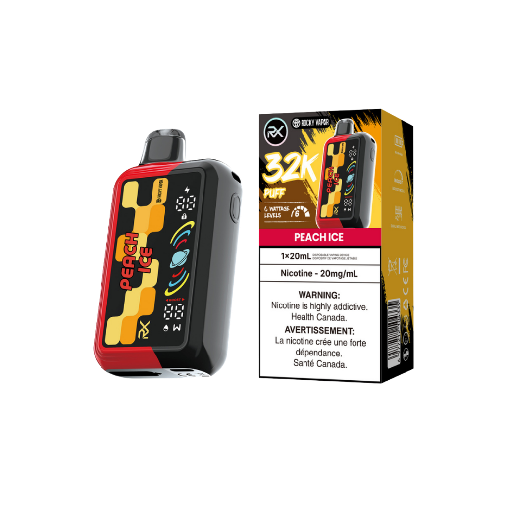 Rocky Vapor Rx 32k Peach Ice Rocky Vapor Rx 32k Peach Ice