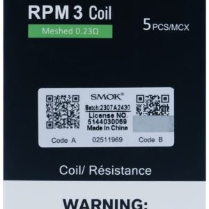 Smok rpm 3 coil meshed 0.23 Smok rpm 3 coil meshed 0.23