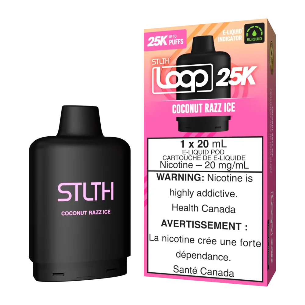 Stlth Loop 25k coconut razz ice