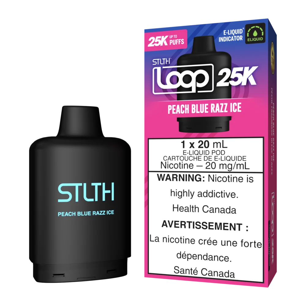 Stlth Loop 25k Peach BlueRazz Ice Stlth Loop 25k Peach BlueRazz Ice