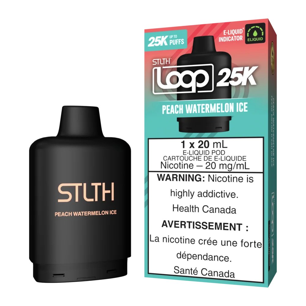 Stlth Loop 25k peach watermelon ice