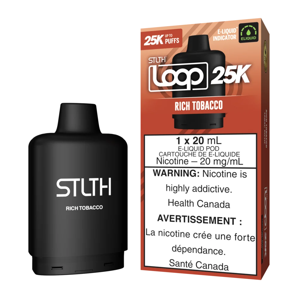 Stlth Loop 25k rich tobacco