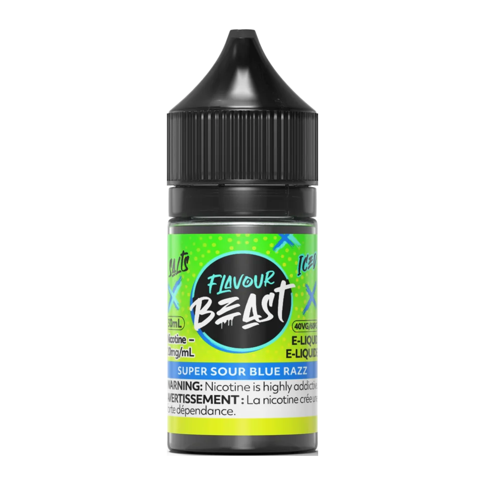 Flavour Beast Super Sour Blue Razz Salt 30ml Flavour Beast Super Sour Blue Razz Salt 30ml