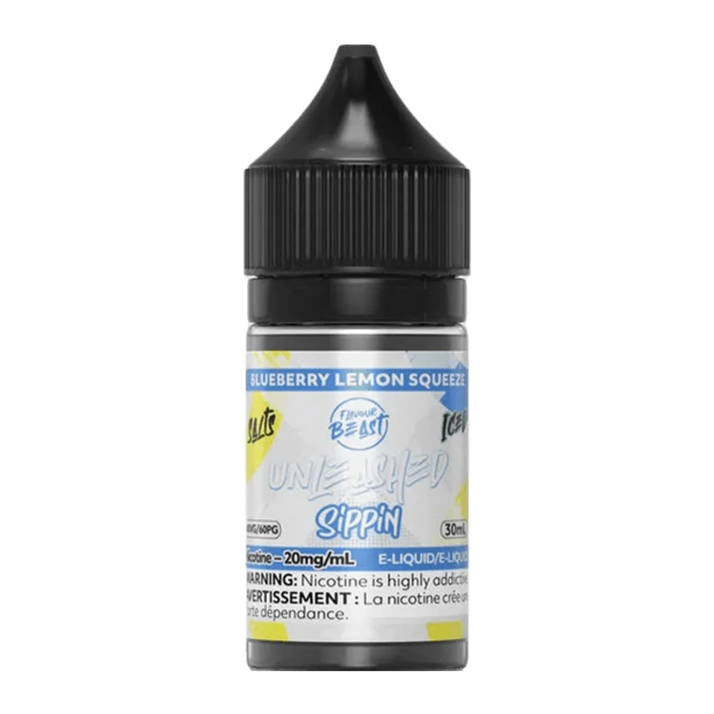 Flavour beast unleashed sippin blueberry lemon squeeze salt 30ml Flavour beast unleashed sippin blueberry lemon squeeze salt 30ml