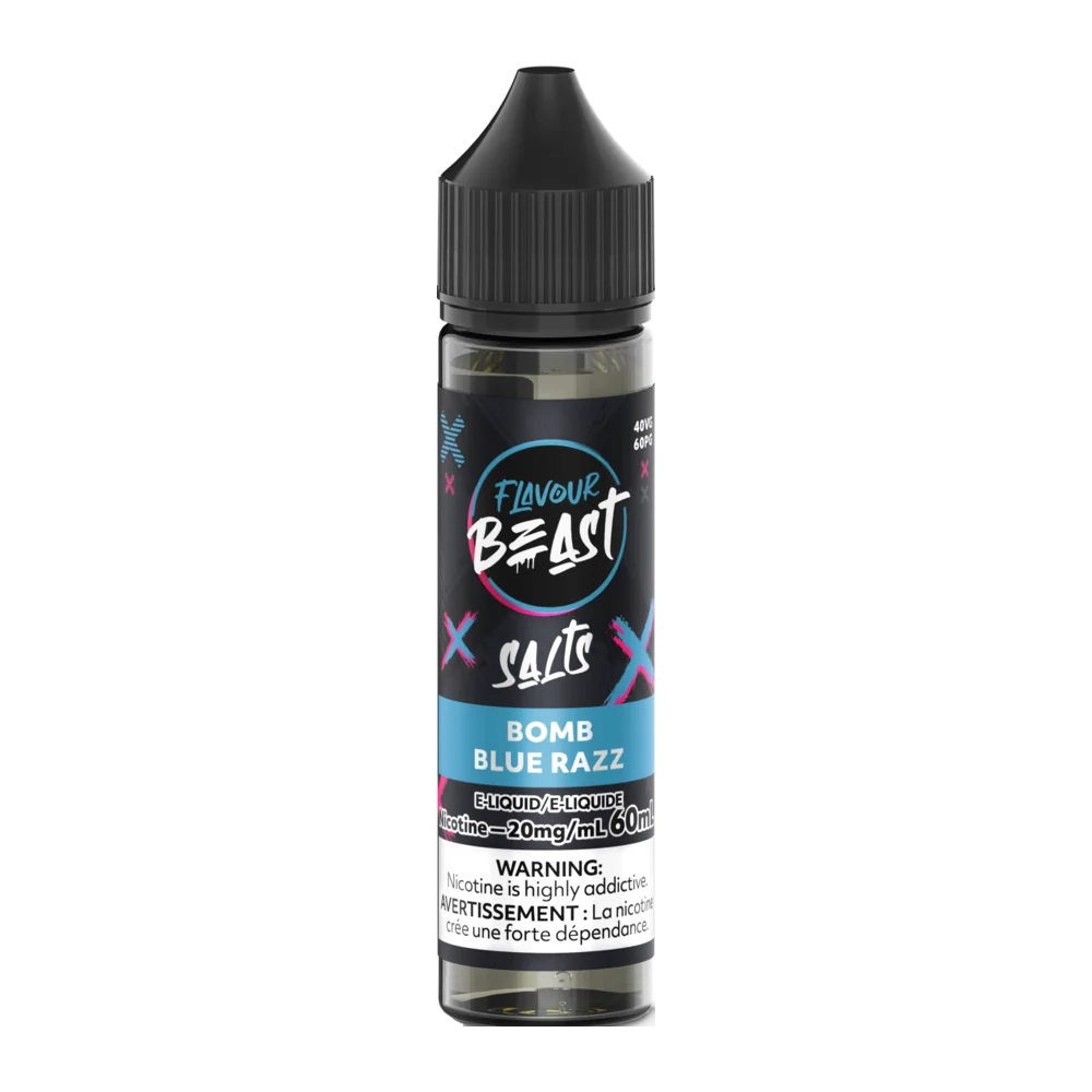 Flavour beast salt 60ml bomb blue razz Flavour beast salt 60ml bomb blue razz