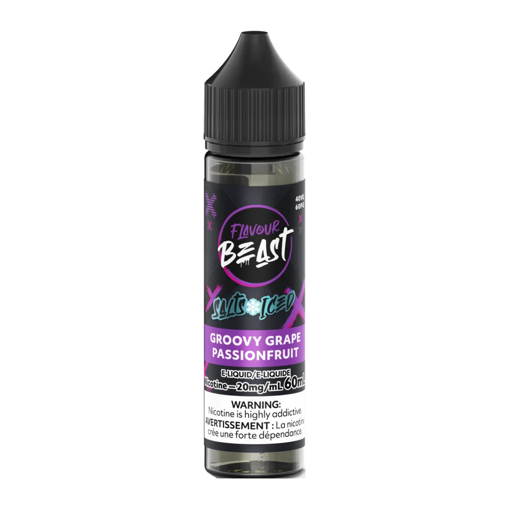 Flavour beast salt 60ml groovy grape passionfruit Flavour beast salt 60ml groovy grape passionfruit