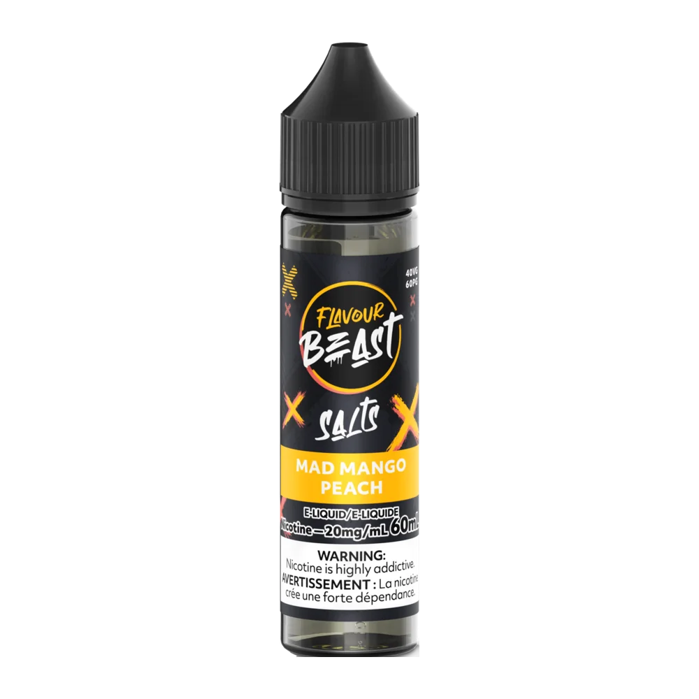 Flavour beast salt 60ml mad mango peach Flavour beast salt 60ml mad mango peach