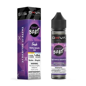 Flavour Beast x Oxva Triple Grape Ice Salt 60ml Flavour Beast x Oxva Triple Grape Ice Salt 60ml