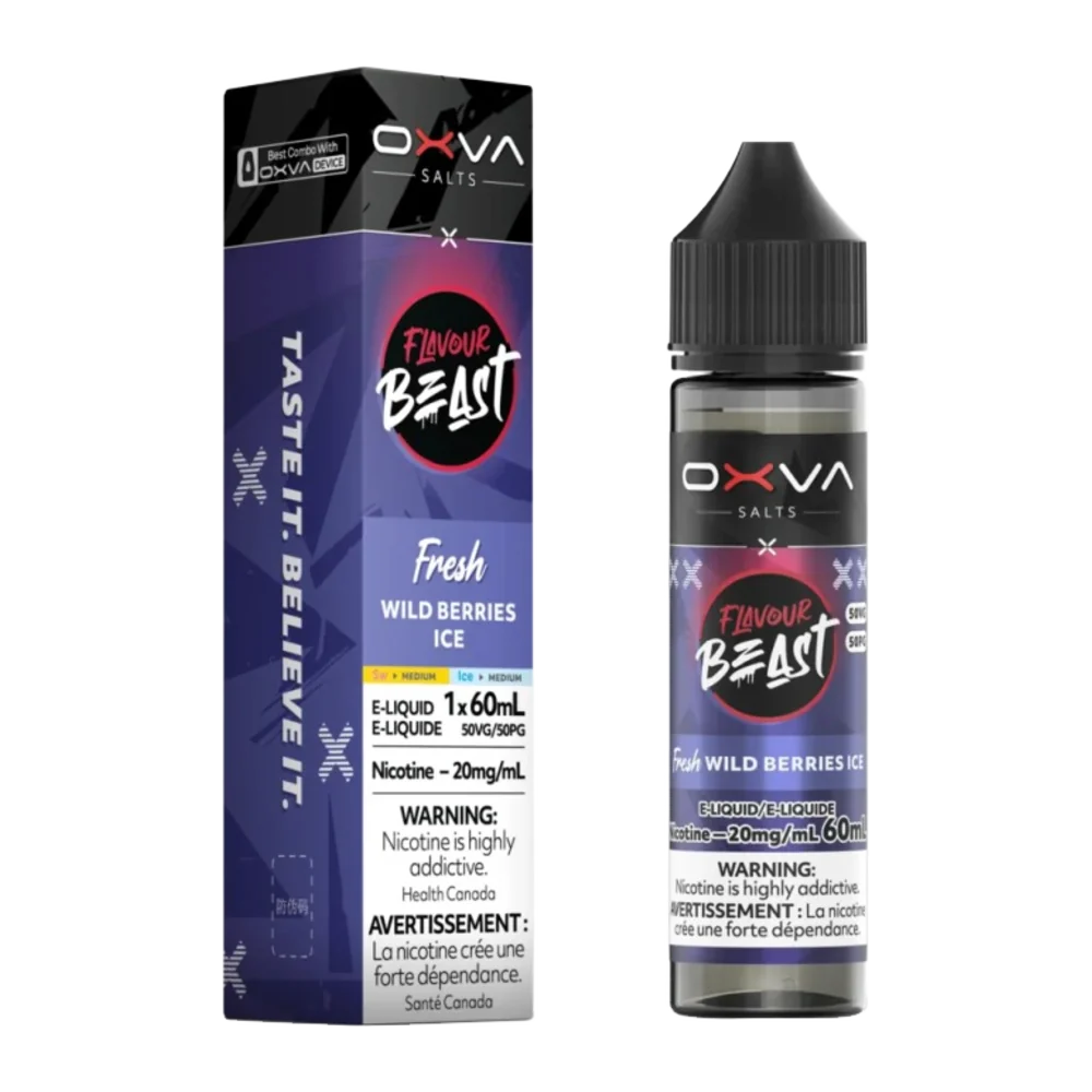 Flavour Beast x Oxva Wild Berries Ice Salt 60ml Flavour Beast x Oxva Wild Berries Ice Salt 60ml