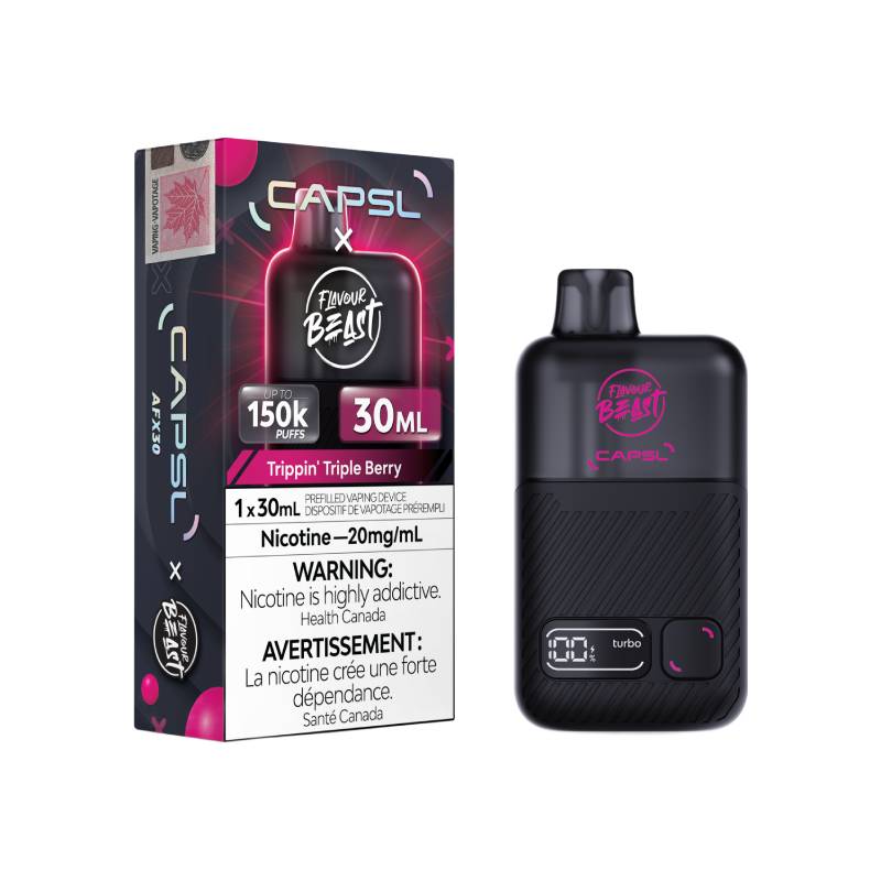 Capsl x Flavour Beast 150k Trippin Triple Berry Capsl x Flavour Beast 150k Trippin Triple Berry